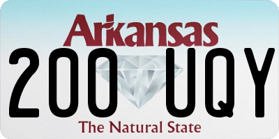AR license plate 200UQY