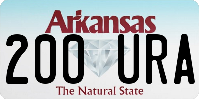 AR license plate 200URA