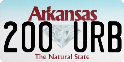AR license plate 200URB