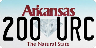 AR license plate 200URC