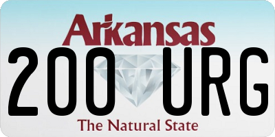 AR license plate 200URG