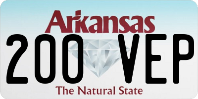 AR license plate 200VEP