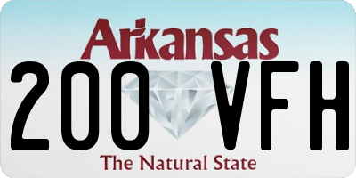 AR license plate 200VFH