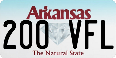 AR license plate 200VFL