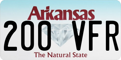 AR license plate 200VFR