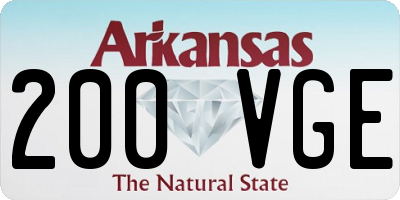 AR license plate 200VGE