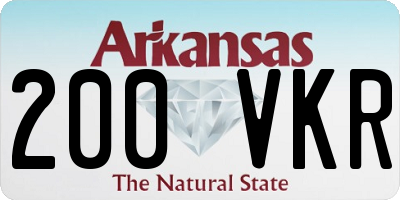 AR license plate 200VKR