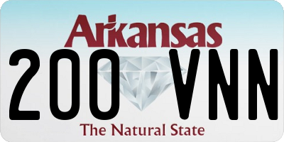 AR license plate 200VNN
