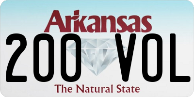 AR license plate 200VOL