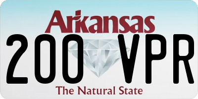 AR license plate 200VPR