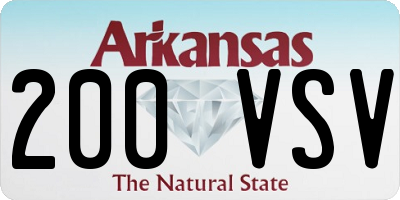 AR license plate 200VSV