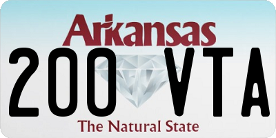 AR license plate 200VTA