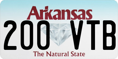AR license plate 200VTB