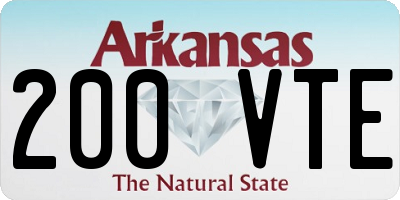 AR license plate 200VTE
