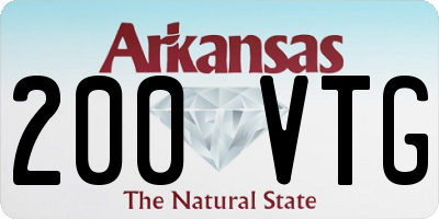 AR license plate 200VTG