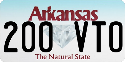 AR license plate 200VTO
