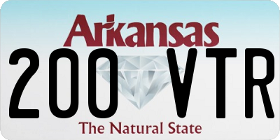 AR license plate 200VTR