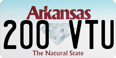AR license plate 200VTU