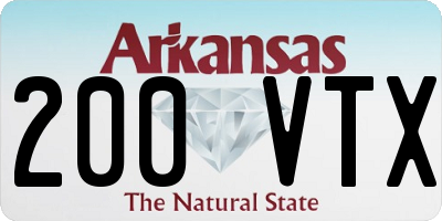 AR license plate 200VTX