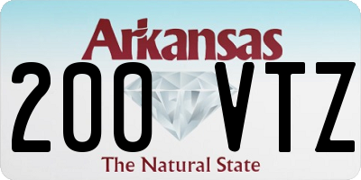 AR license plate 200VTZ