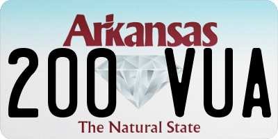AR license plate 200VUA