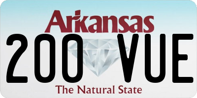 AR license plate 200VUE