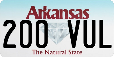 AR license plate 200VUL