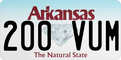 AR license plate 200VUM