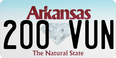 AR license plate 200VUN