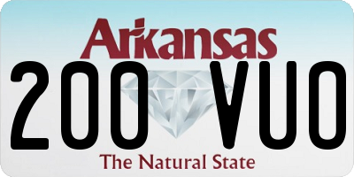 AR license plate 200VUO