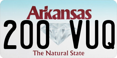 AR license plate 200VUQ