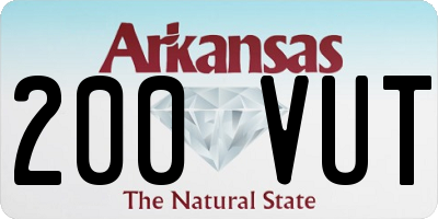 AR license plate 200VUT