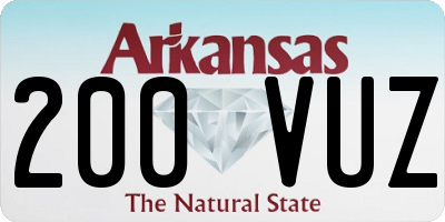 AR license plate 200VUZ