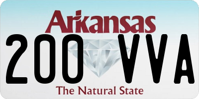 AR license plate 200VVA