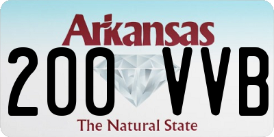 AR license plate 200VVB
