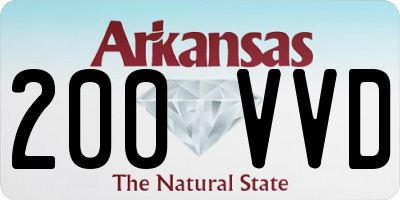 AR license plate 200VVD
