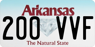 AR license plate 200VVF