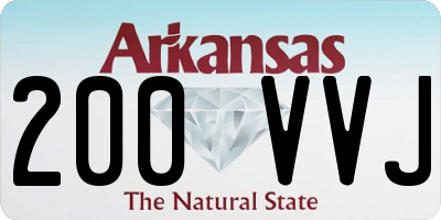 AR license plate 200VVJ