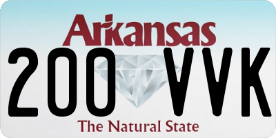 AR license plate 200VVK