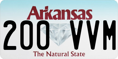 AR license plate 200VVM