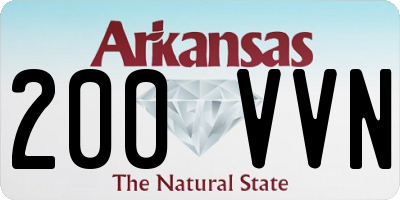 AR license plate 200VVN