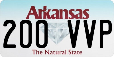 AR license plate 200VVP