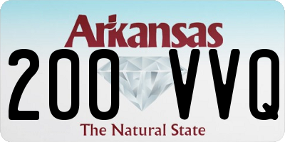 AR license plate 200VVQ