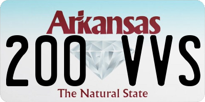 AR license plate 200VVS