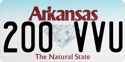AR license plate 200VVU