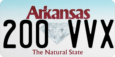 AR license plate 200VVX