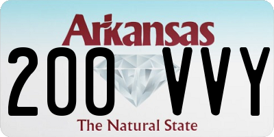AR license plate 200VVY