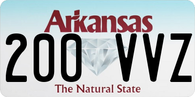 AR license plate 200VVZ