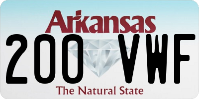 AR license plate 200VWF