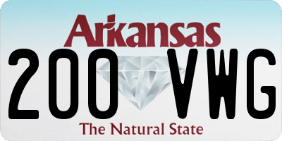 AR license plate 200VWG